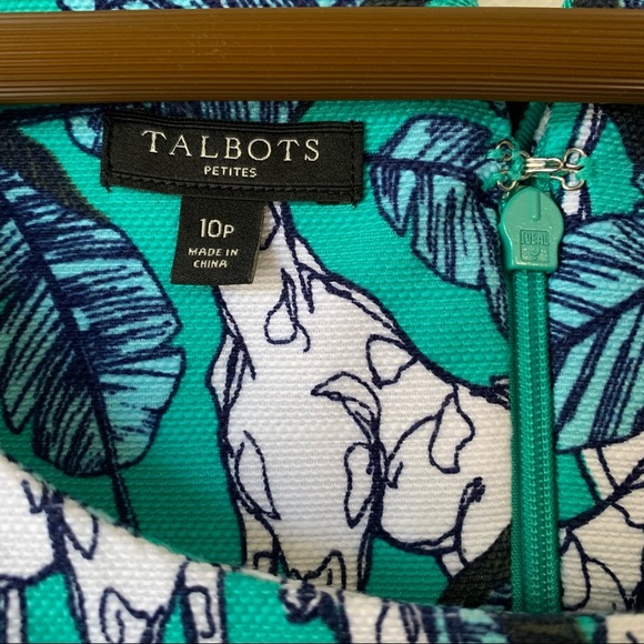 Talbots Blue and White Patterned Dress - Picture 3 of 8